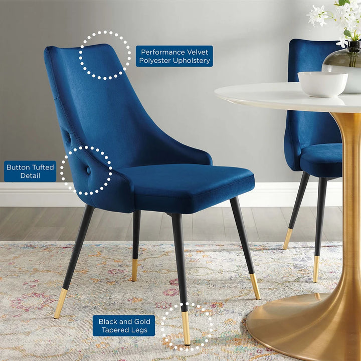 Adorn Performance Velvet Dining Side Chair