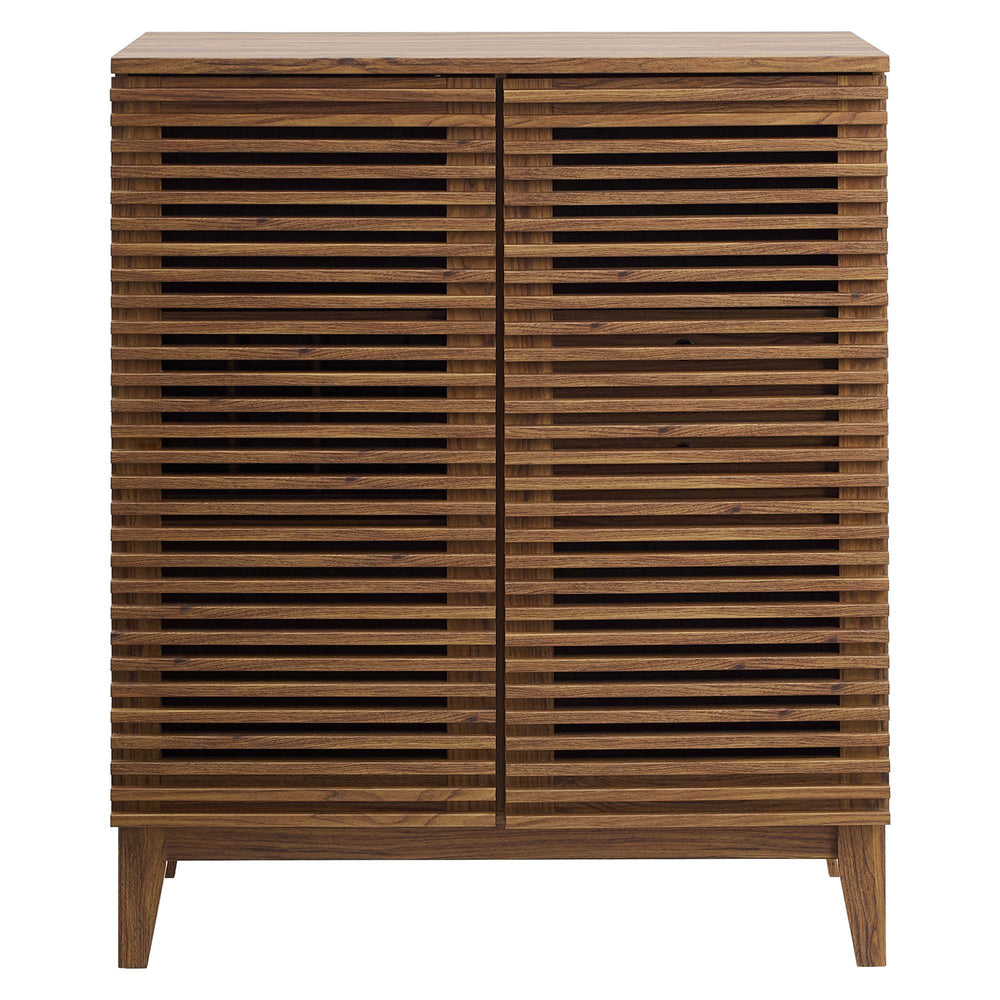Render Bar Cabinet in Walnut