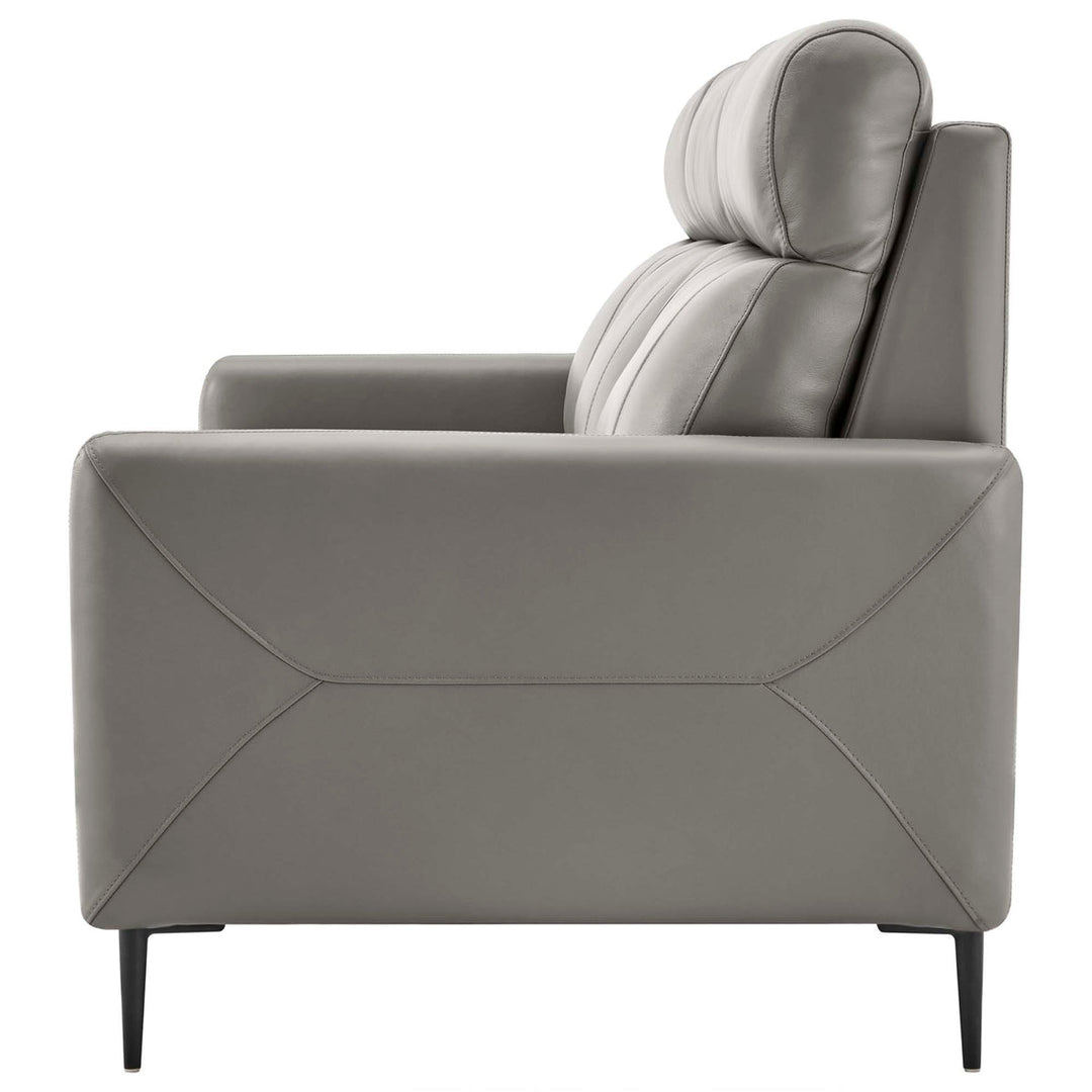 Modway Huxley Leather Sofa in Gray