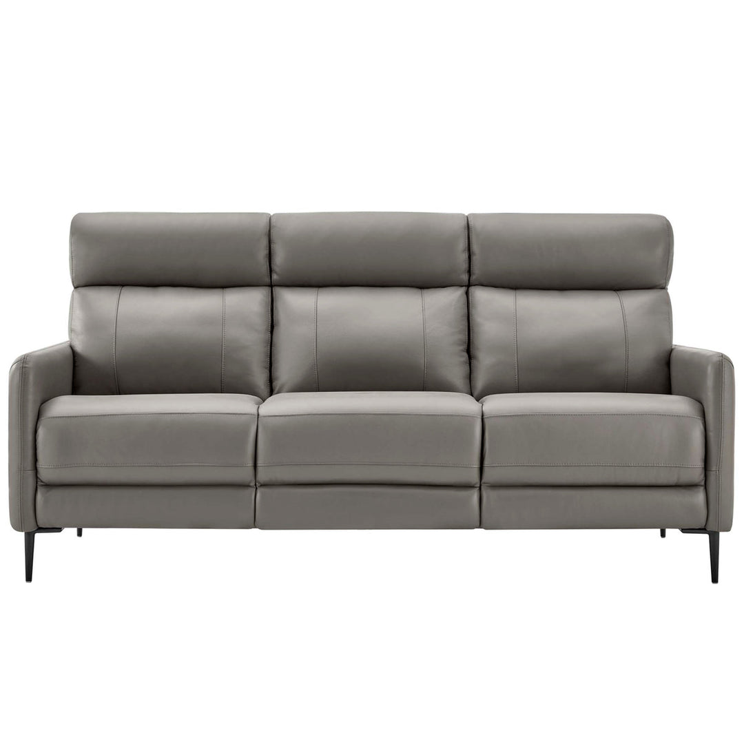 Modway Huxley Leather Sofa in Gray