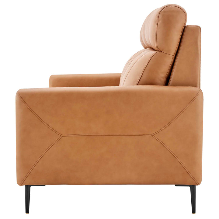 Huxley Leather Sofa in Tan