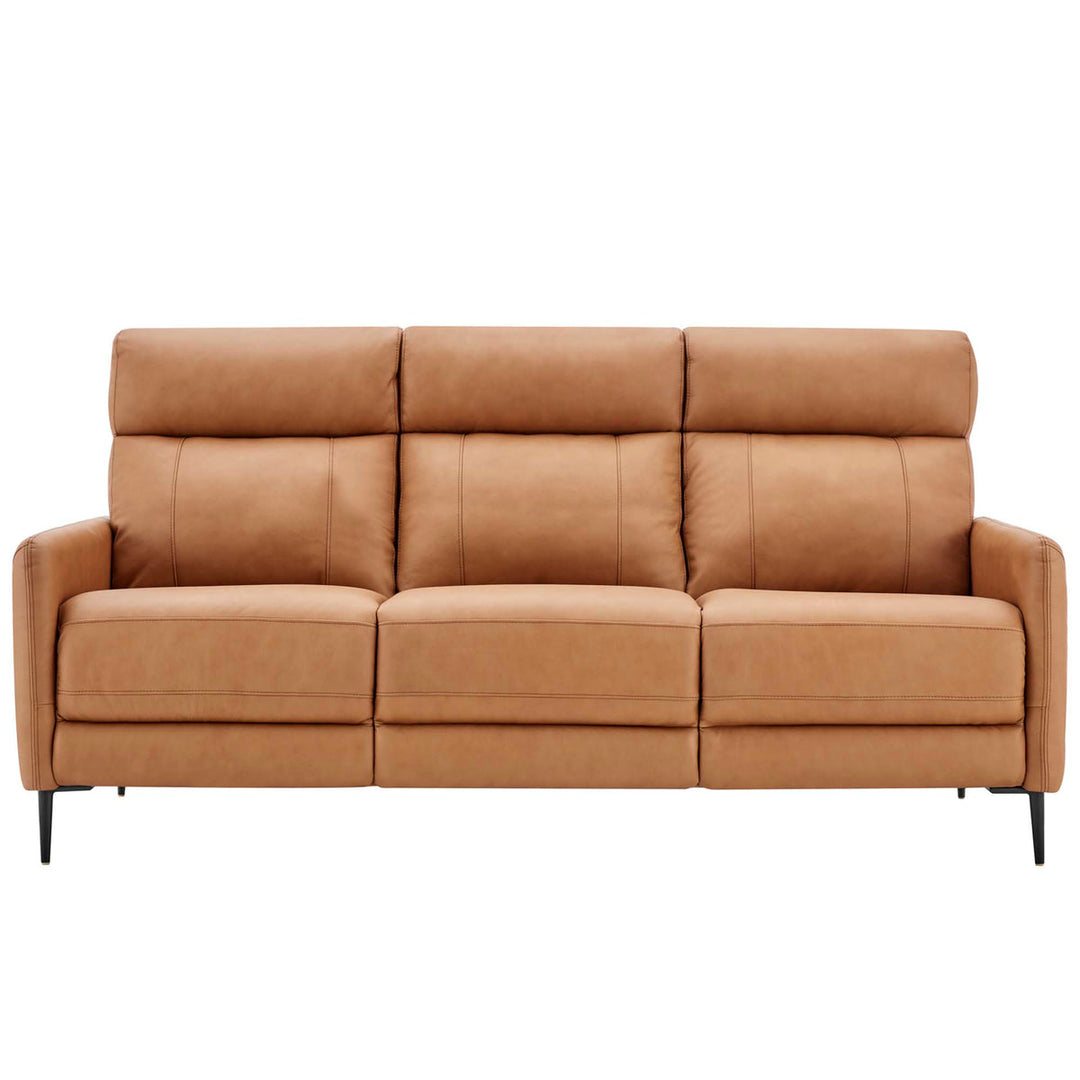 Huxley Leather Sofa in Tan