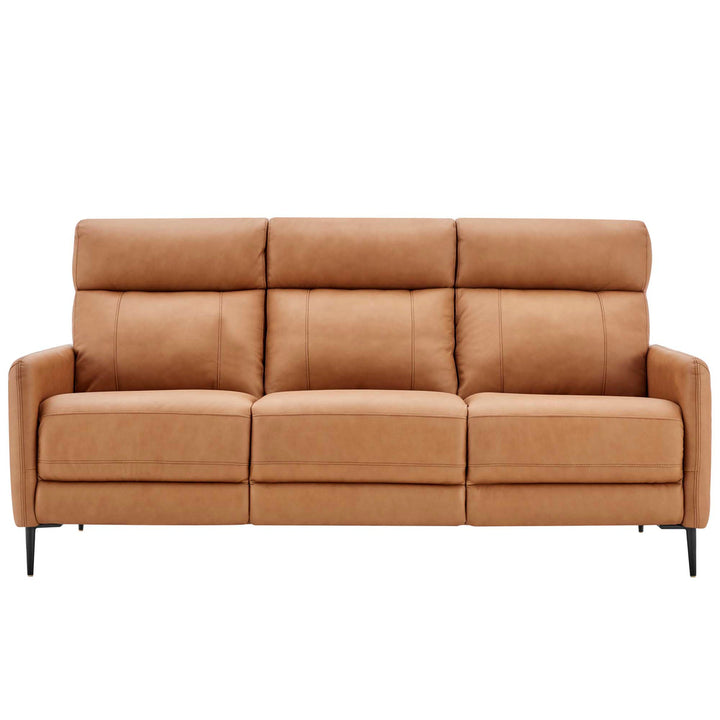 Huxley Leather Sofa in Tan