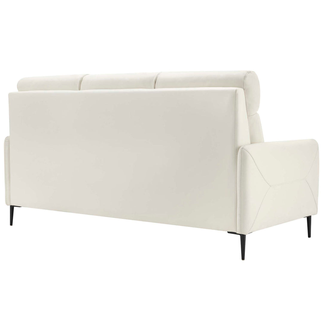 Huxley Leather Sofa in White