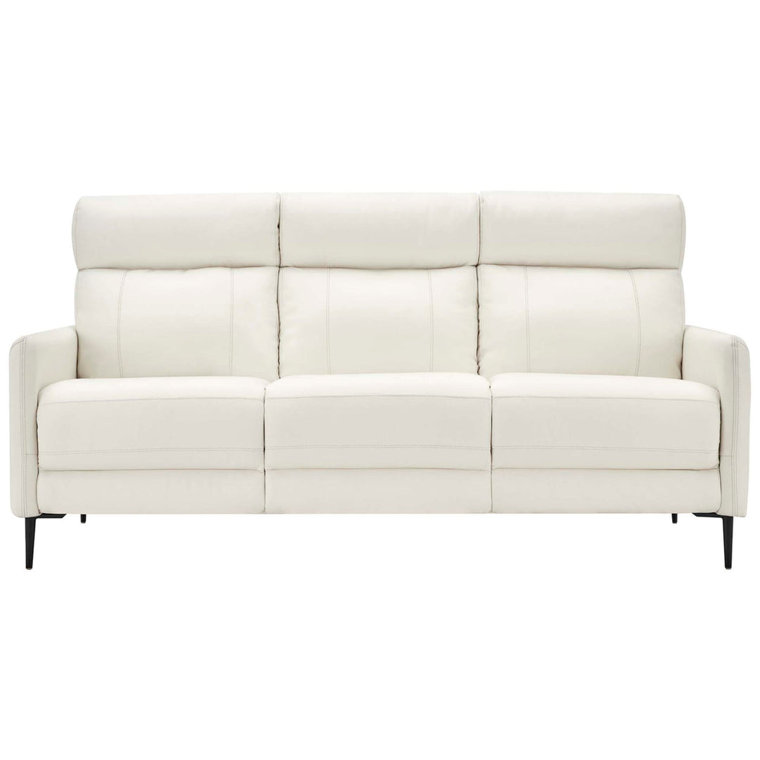 Huxley Leather Sofa in White