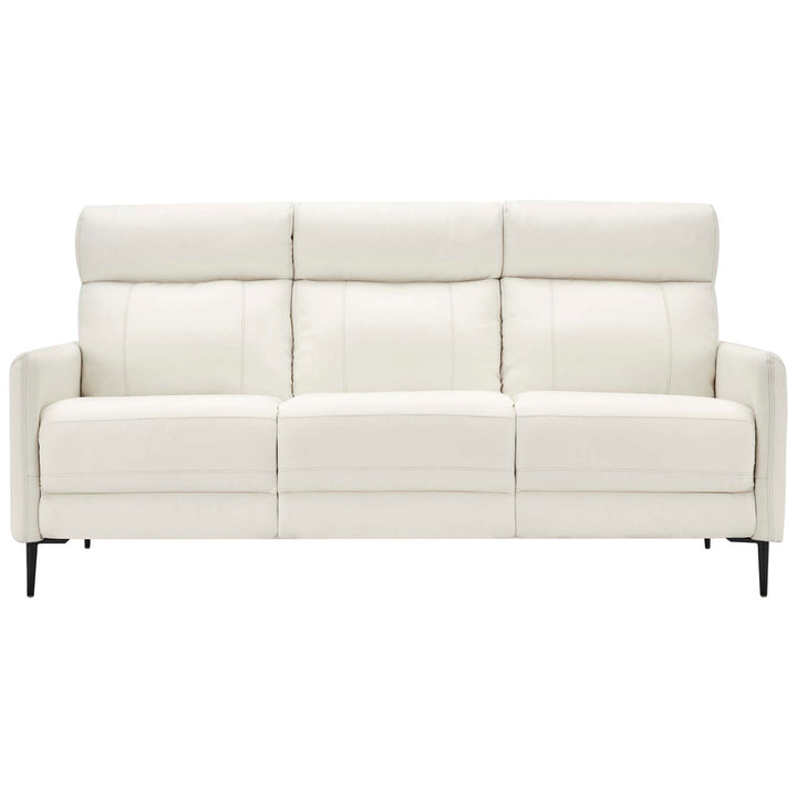 Huxley Leather Sofa in White