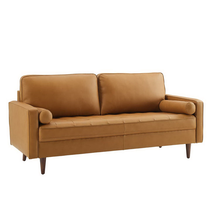 Valour Leather Sofa in Tan
