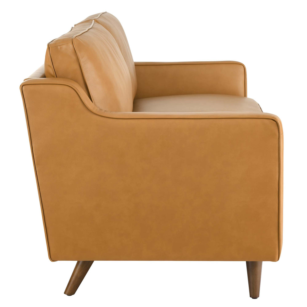 Impart Genuine Leather Sofa in Tan