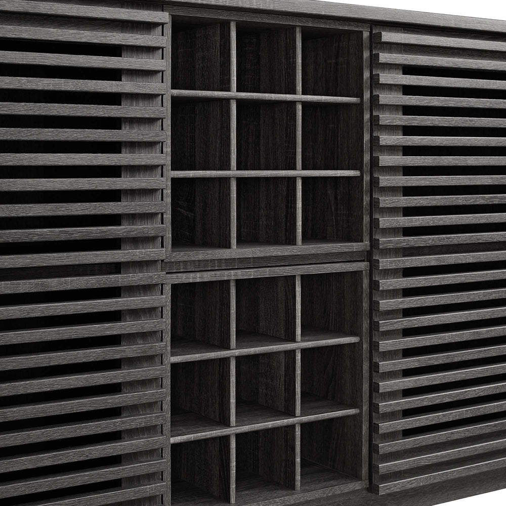 Render Bar Cabinet in Charcoal