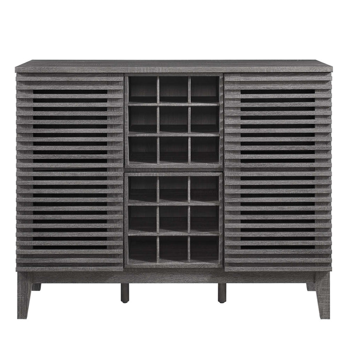 Render Bar Cabinet in Charcoal