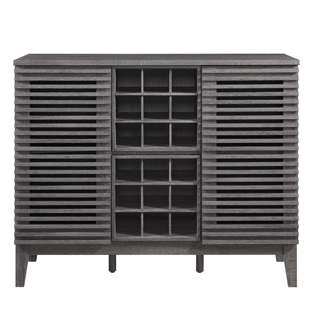 Render Bar Cabinet in Charcoal