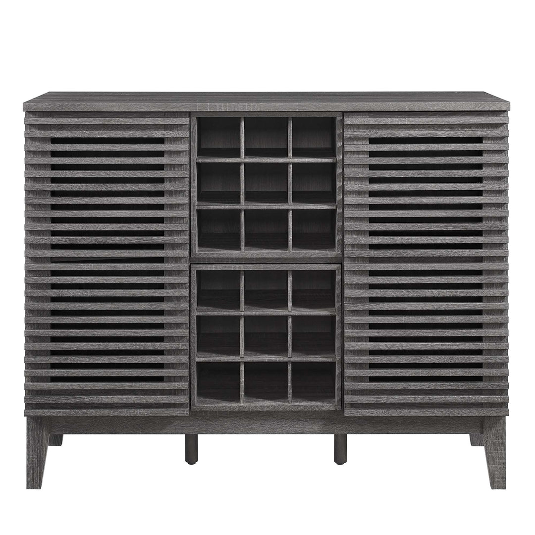 Render Bar Cabinet in Charcoal