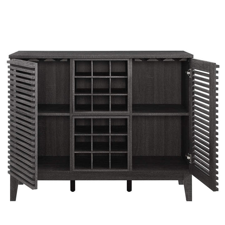 Render Bar Cabinet in Charcoal