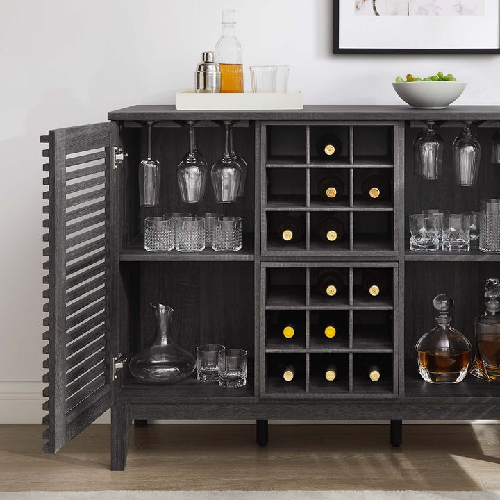 Render Bar Cabinet in Charcoal