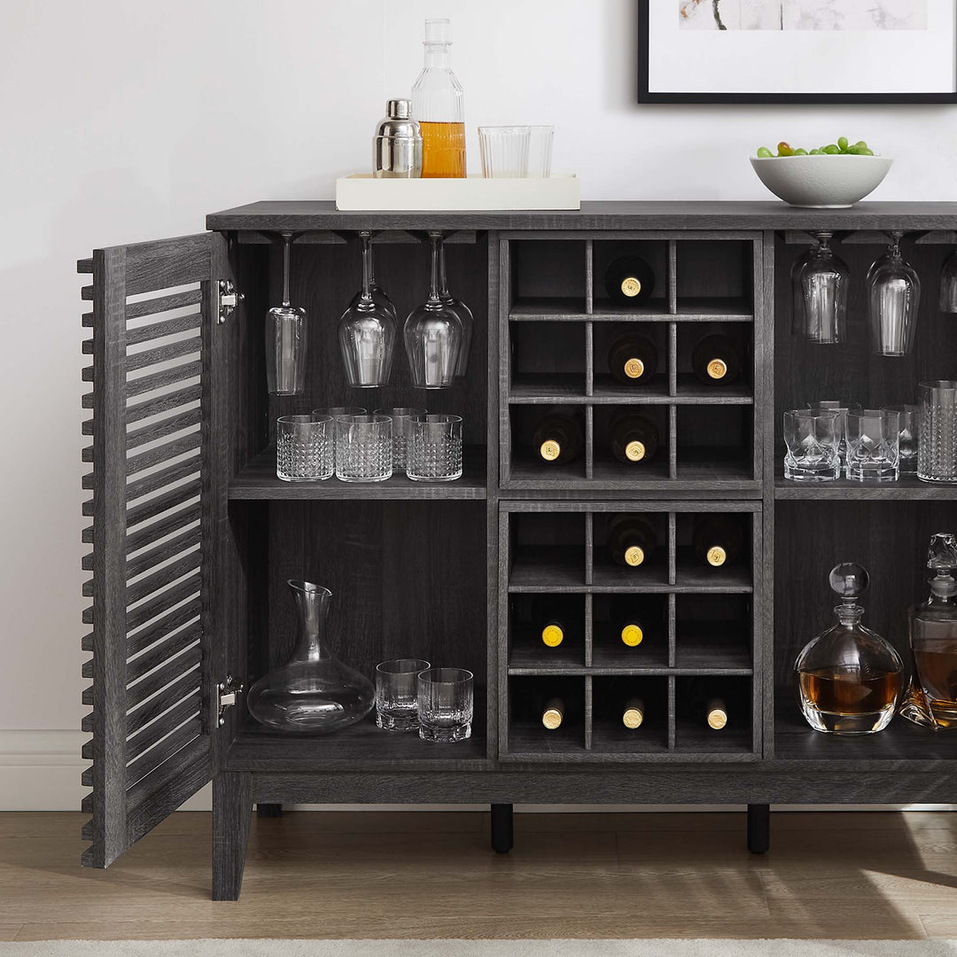 Render Bar Cabinet in Charcoal
