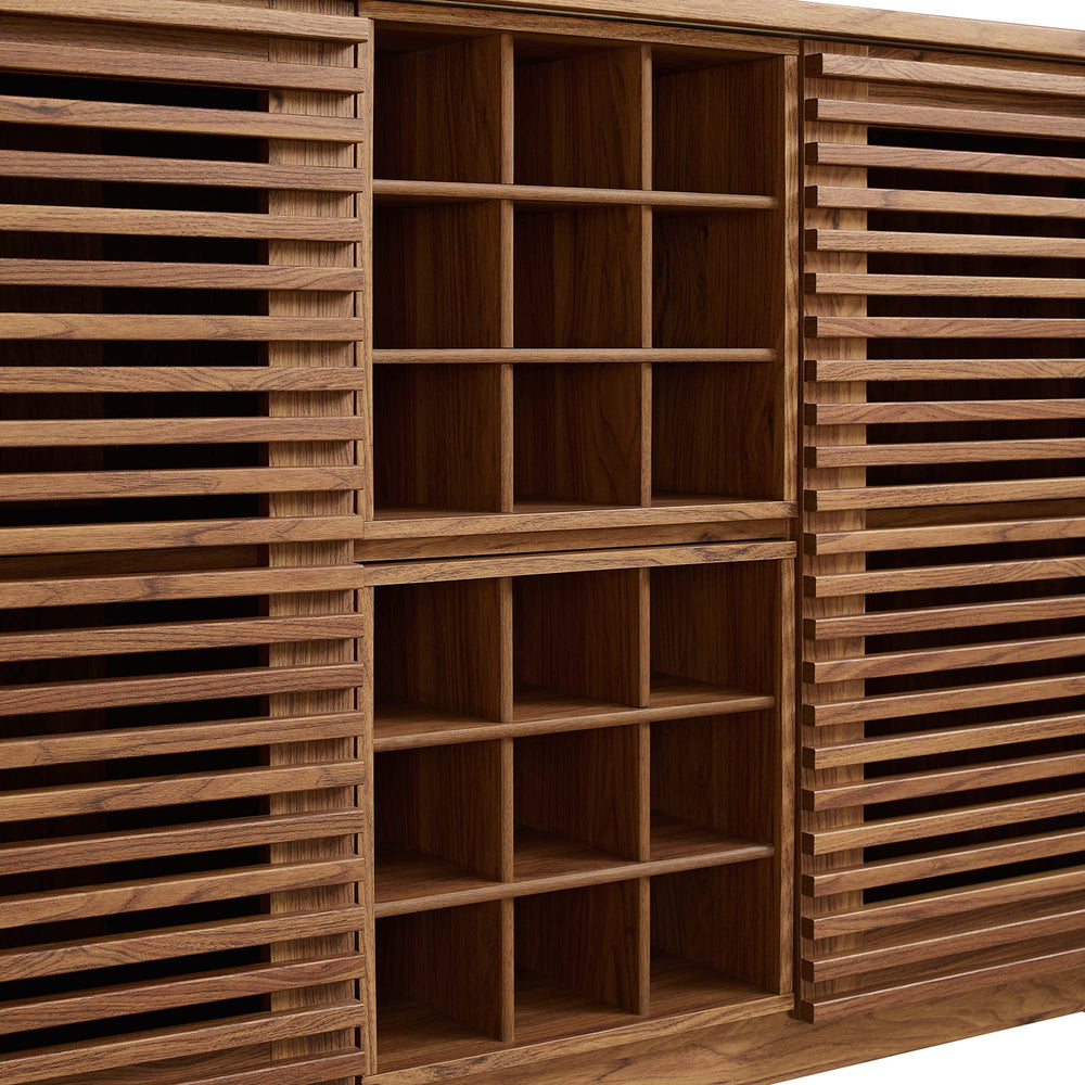 Render Bar Cabinet in Walnut