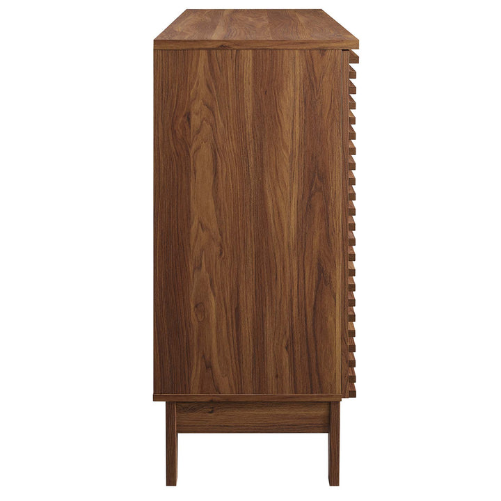 Render Bar Cabinet in Walnut