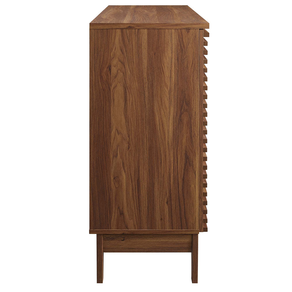Render Bar Cabinet in Walnut