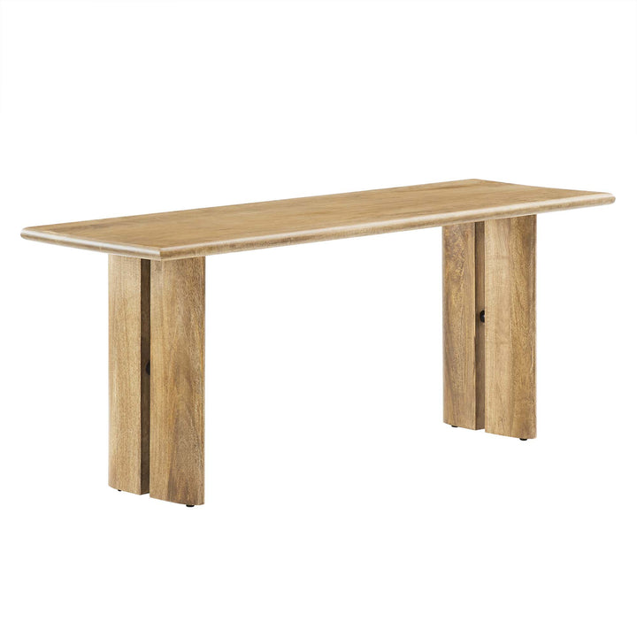Amistad 46" Wood Bench in Oak