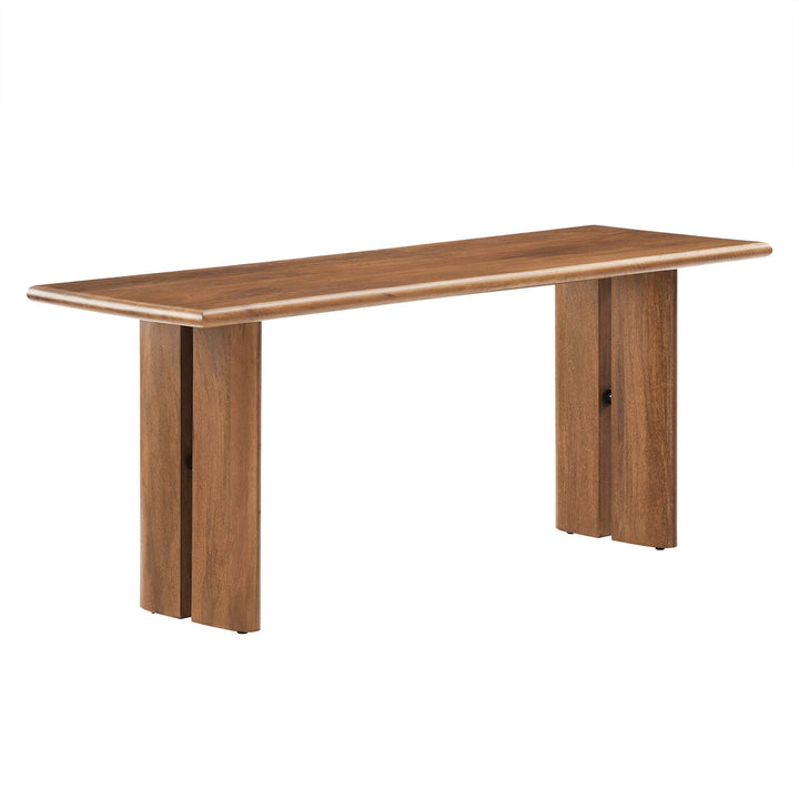 Amistad 46" Wood Bench in Walnut
