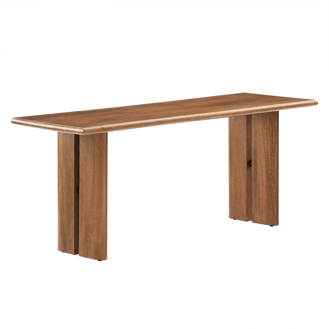 Amistad 46" Wood Bench in Walnut