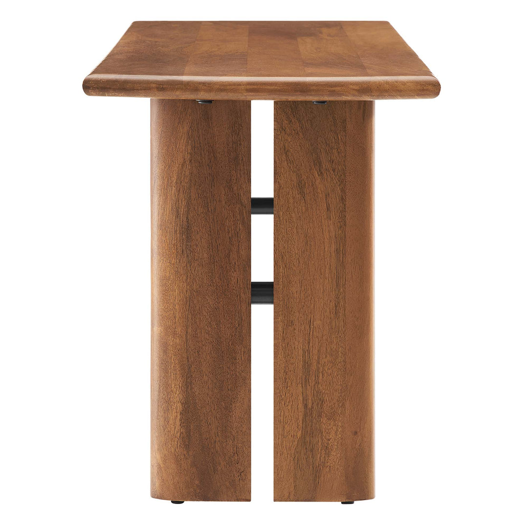 Amistad 46" Wood Bench in Walnut