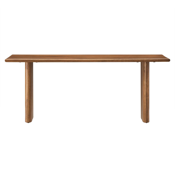 Amistad 46" Wood Bench in Walnut
