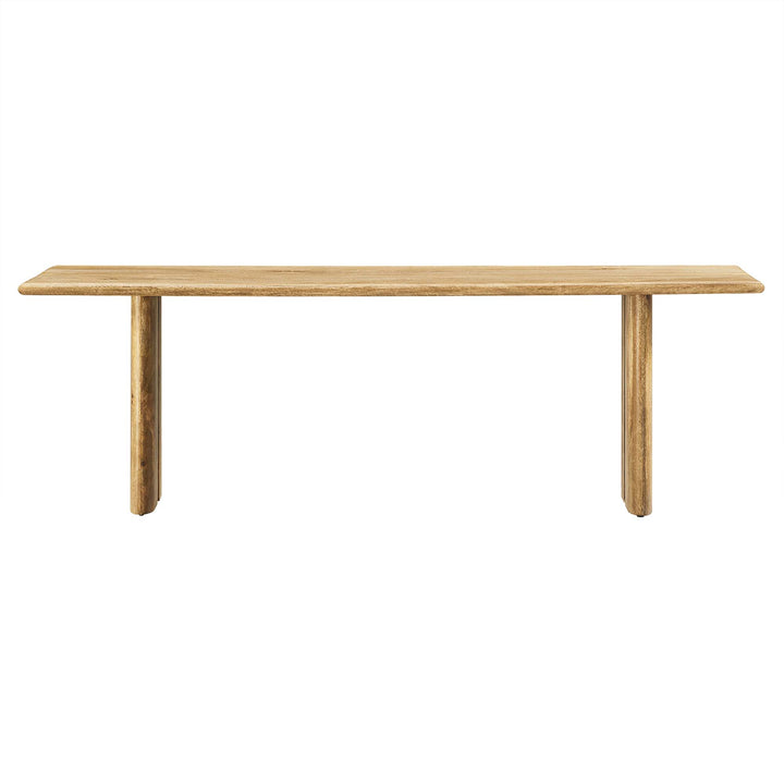 Amistad 58" Wood Bench in Oak