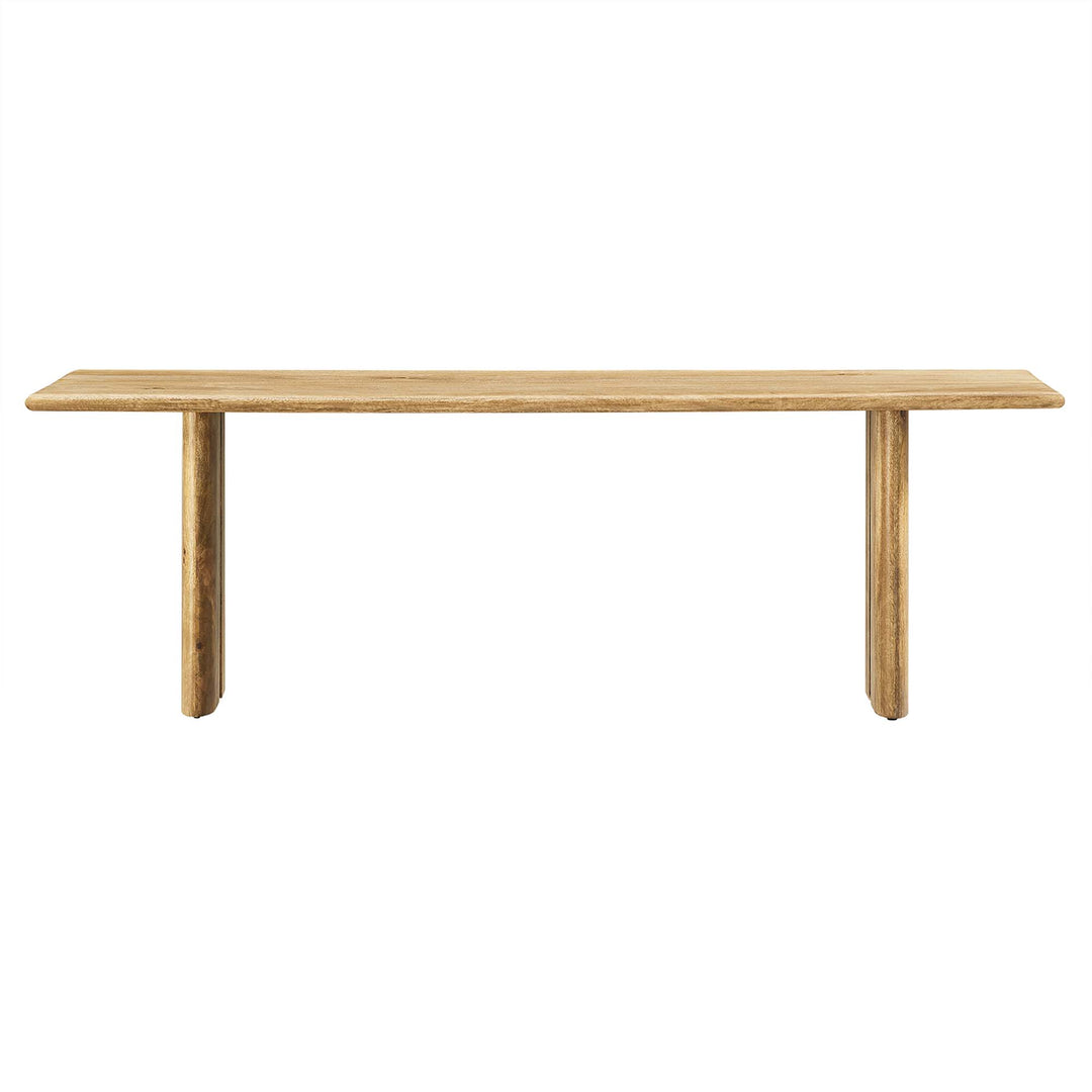 Amistad 58" Wood Bench in Oak