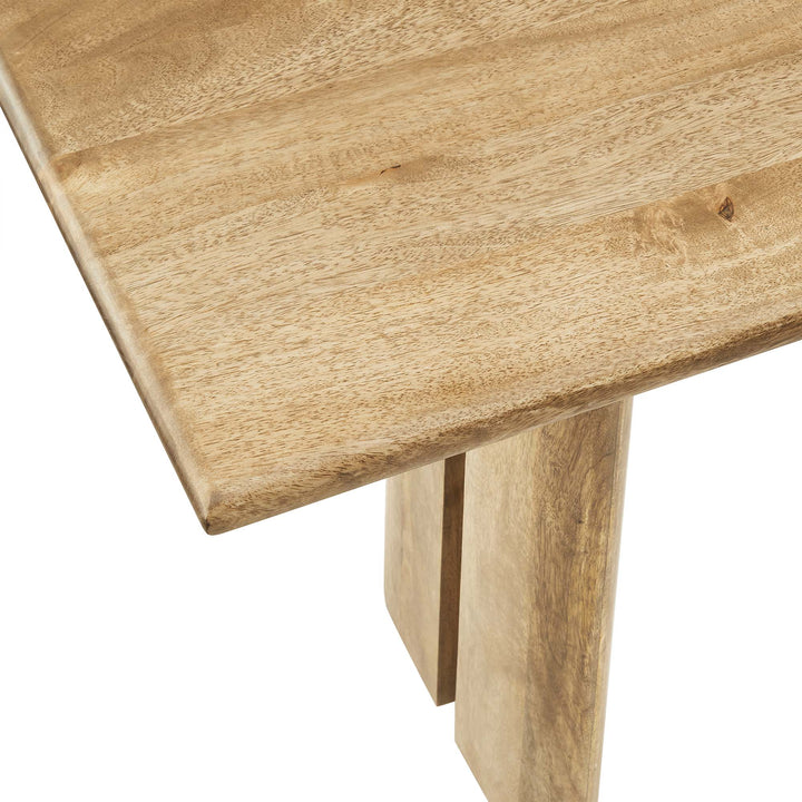 Amistad 58" Wood Bench in Oak