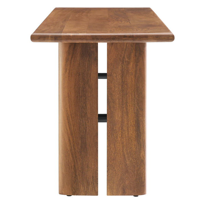 Amistad 58" Wood Bench in Walnut