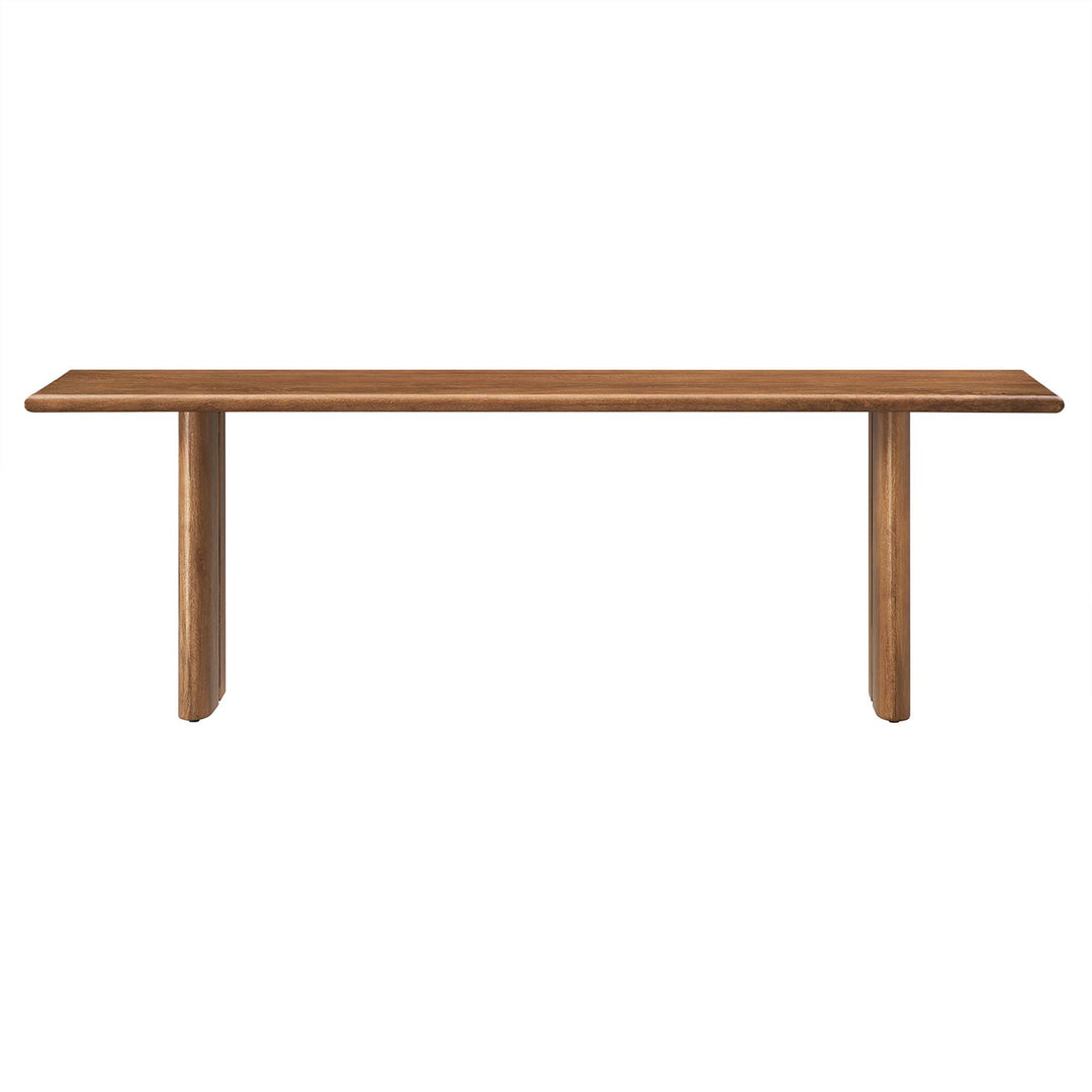 Amistad 58" Wood Bench in Walnut