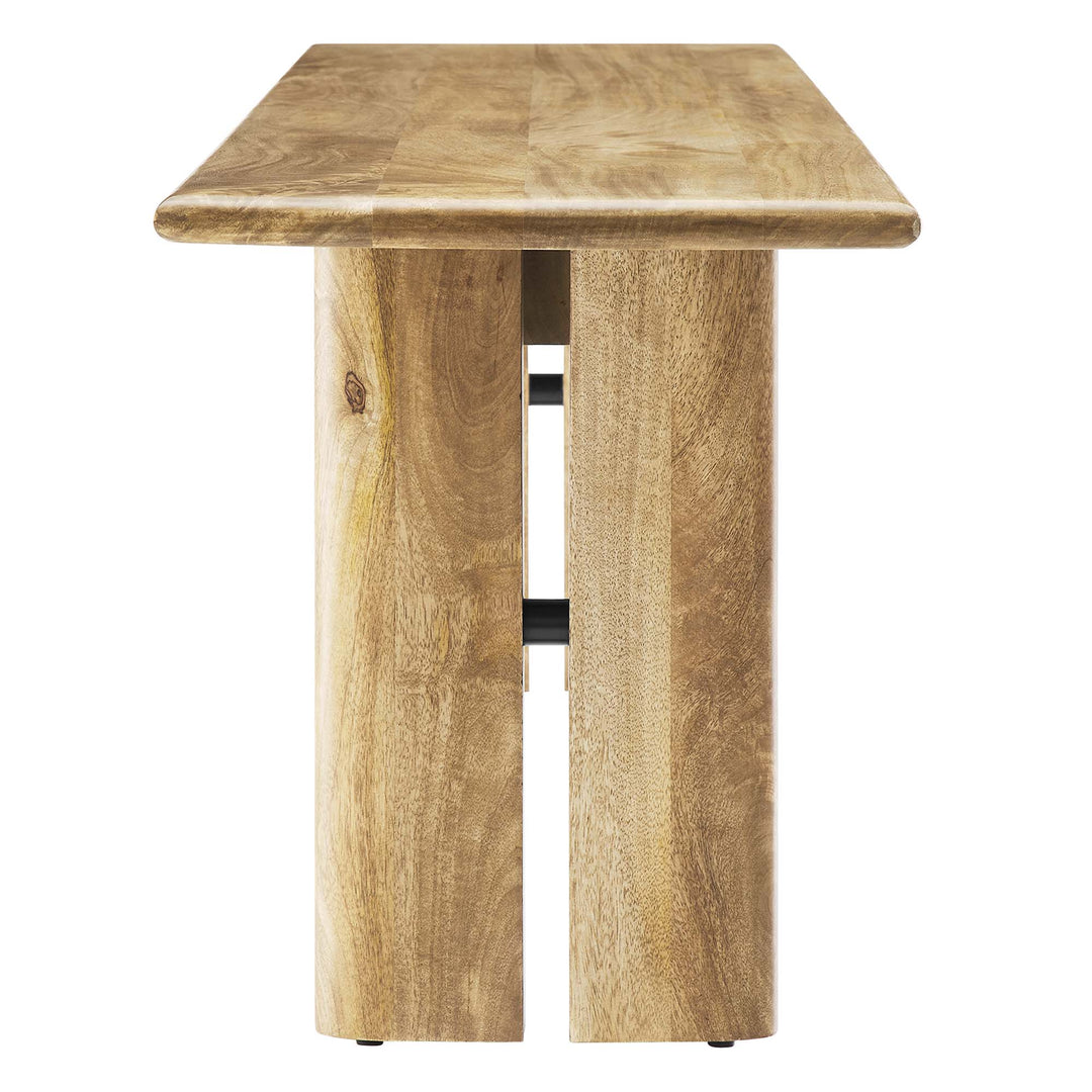 Amistad 72" Wood Bench in Oak