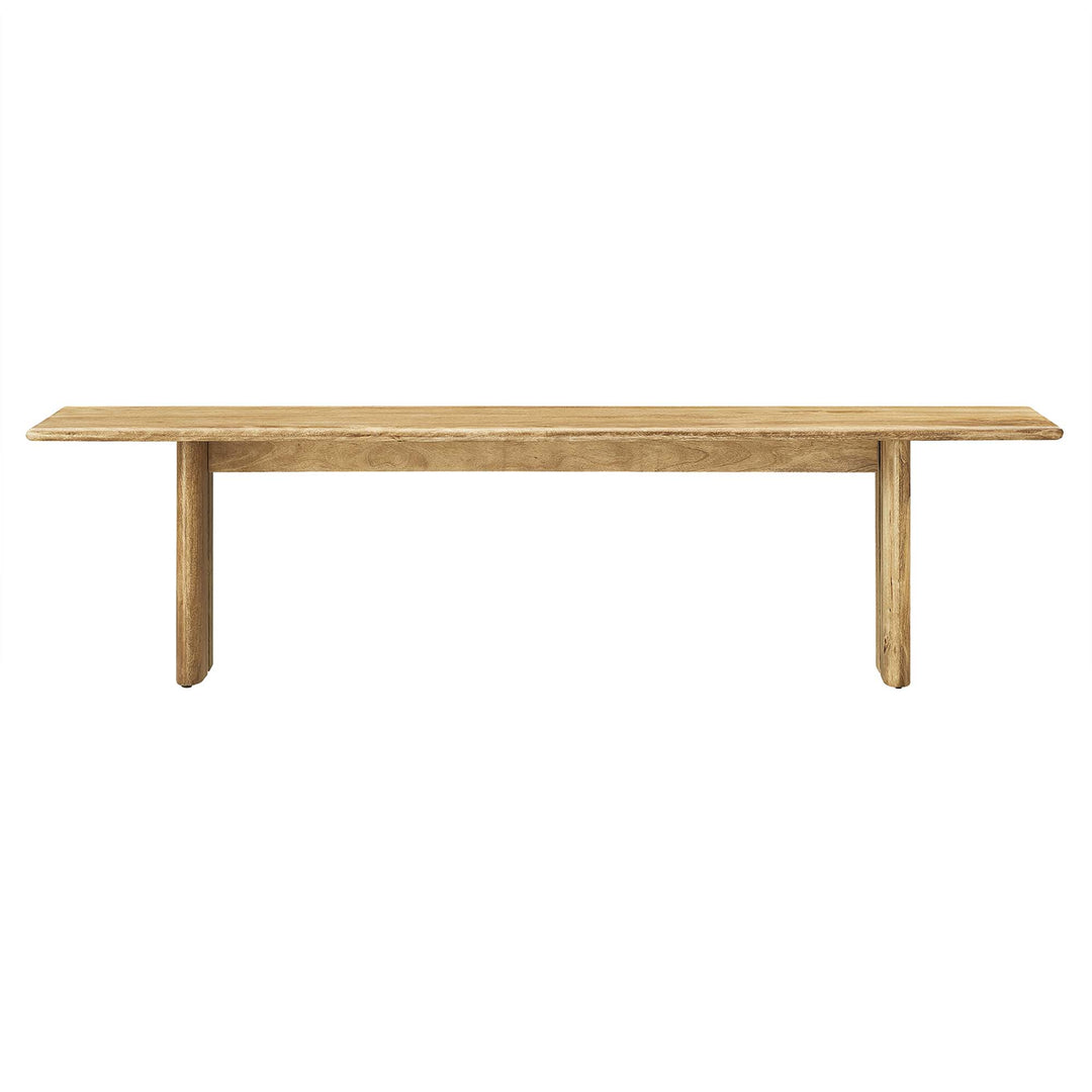 Amistad 72" Wood Bench in Oak