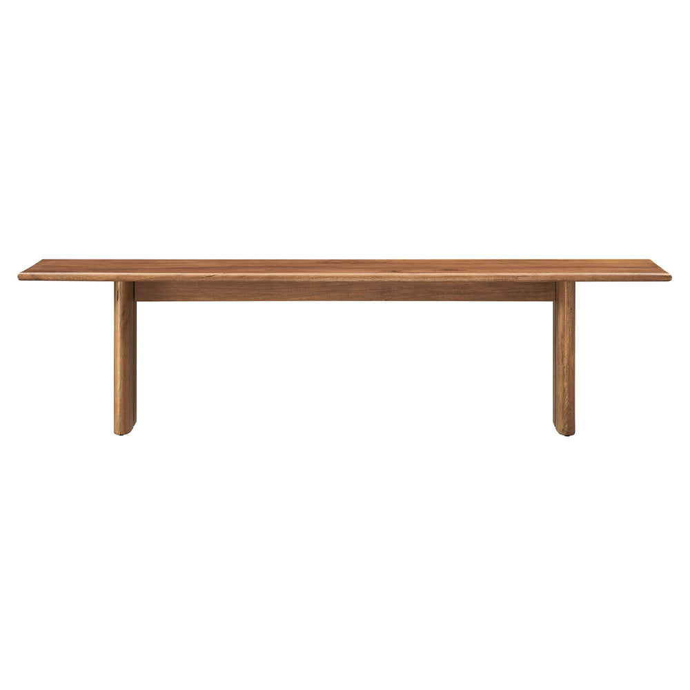 Amistad 72" Wood Bench in Walnut