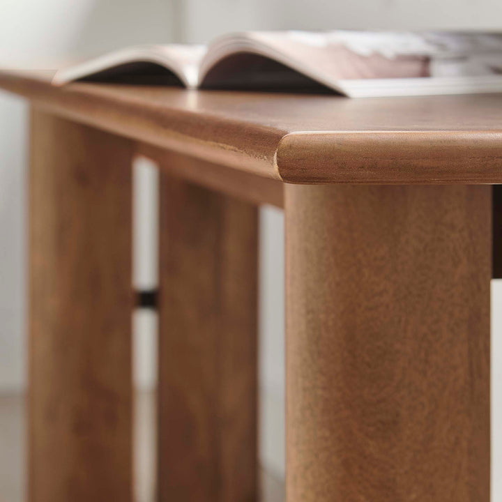 Amistad 72" Wood Bench in Walnut