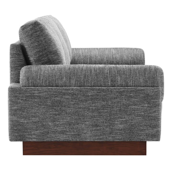 Oasis Upholstered Fabric Sofa in Gray