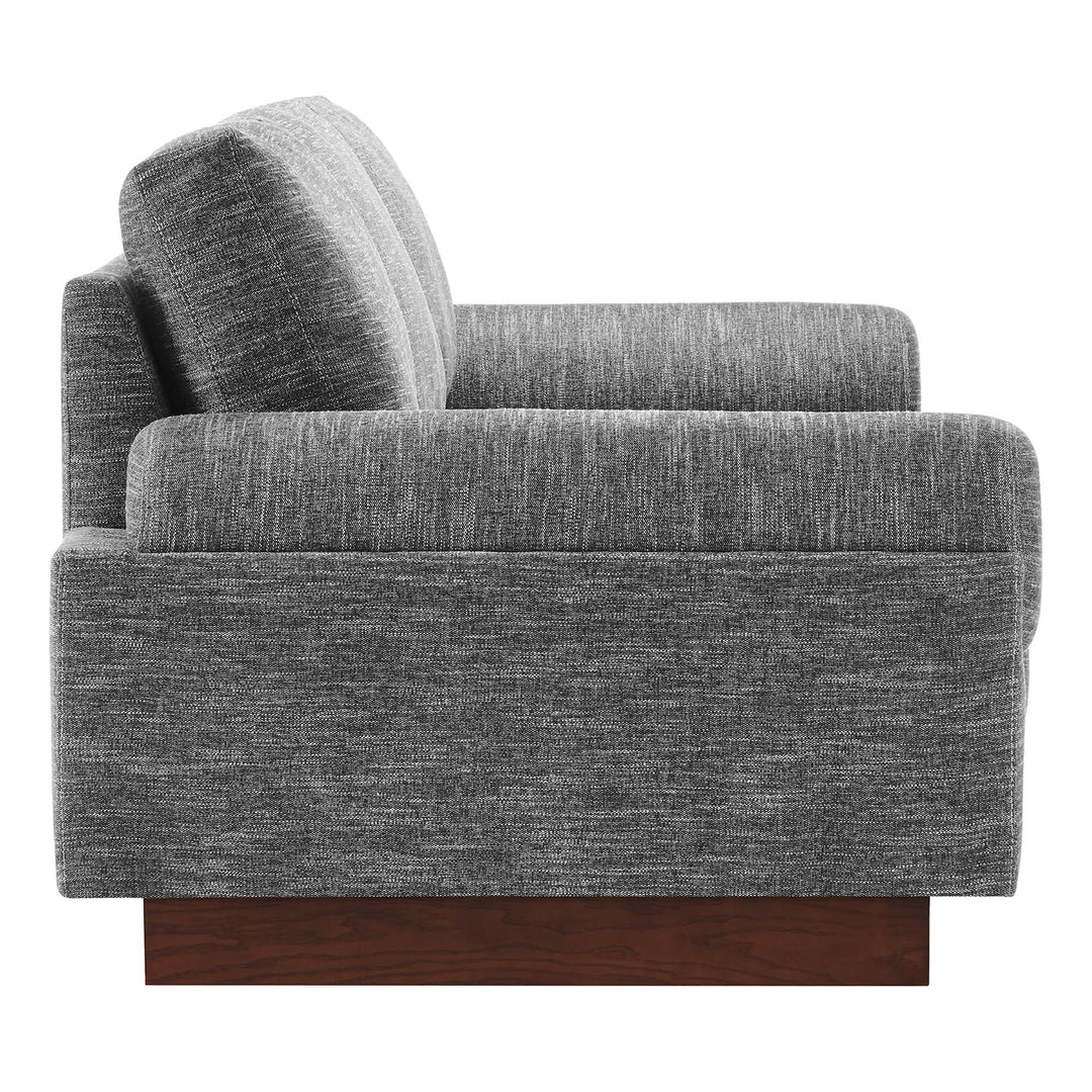 Oasis Upholstered Fabric Sofa in Gray