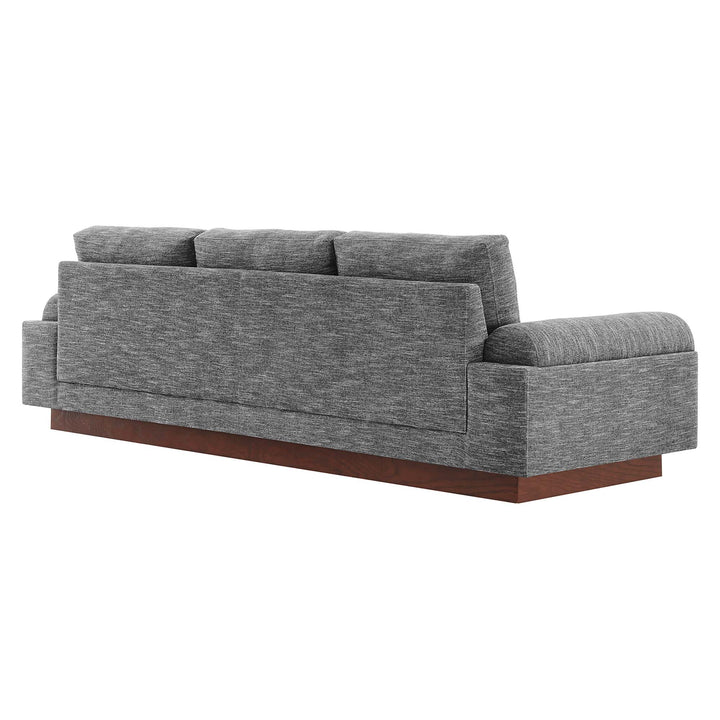 Oasis Upholstered Fabric Sofa in Gray