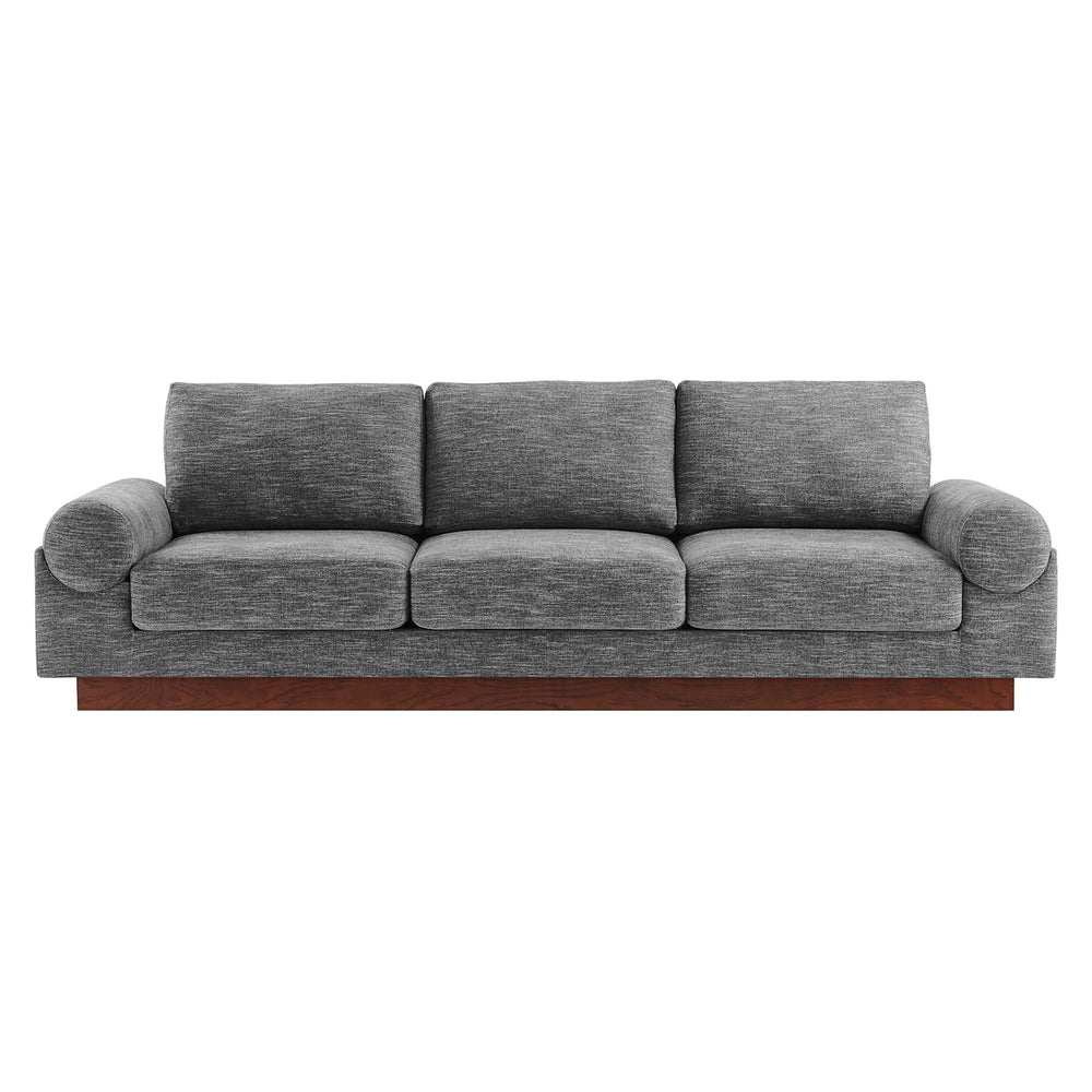 Oasis Upholstered Fabric Sofa in Gray