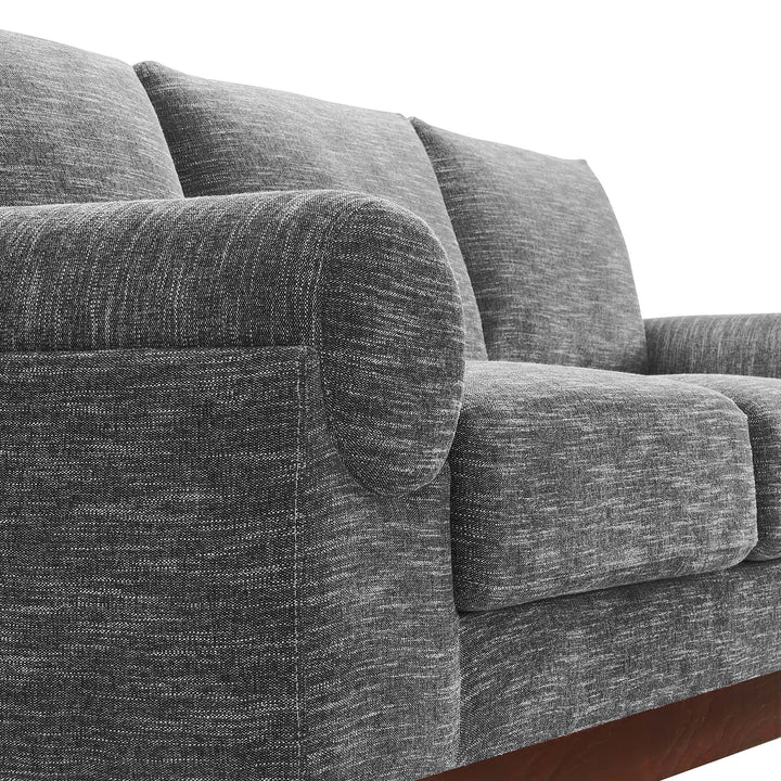 Oasis Upholstered Fabric Sofa in Gray