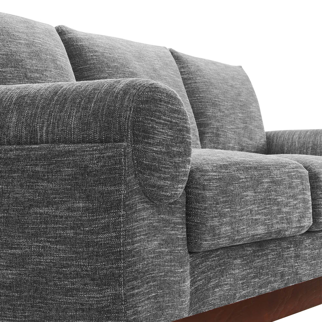 Oasis Upholstered Fabric Sofa in Gray