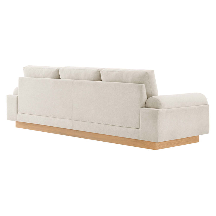 Oasis Upholstered Fabric Sofa in Ivory