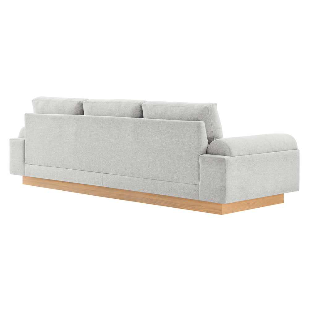 Oasis Upholstered Fabric Sofa in Light Gray