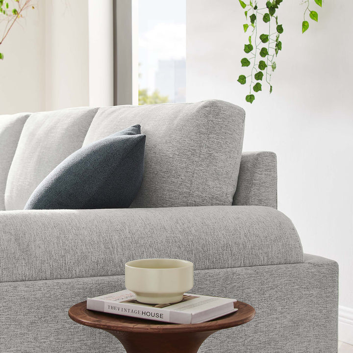 Oasis Upholstered Fabric Sofa in Light Gray