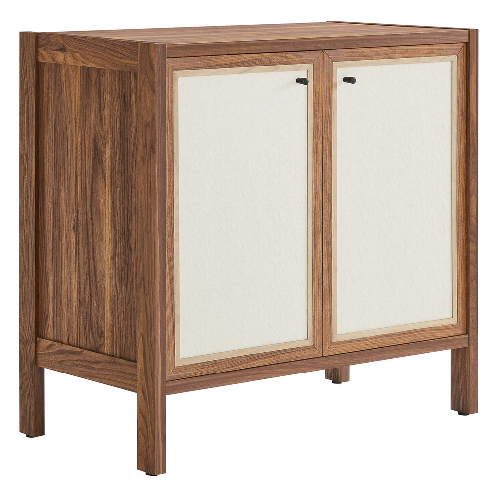 Capri 33" Wood Grain Storage Cabinet in Walnut