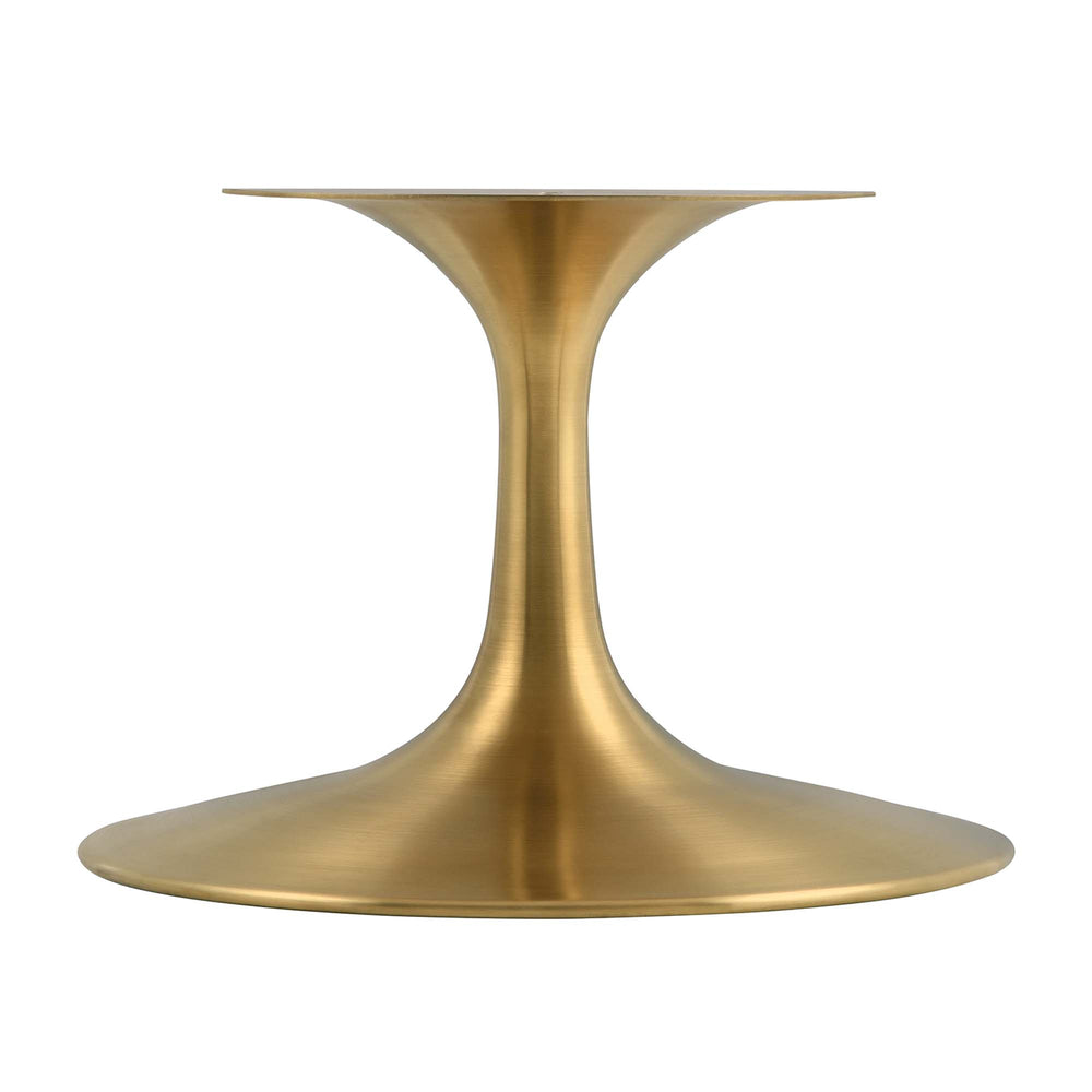 Lippa 36" Round Faux Travertine Coffee Table in Gold Travertine
