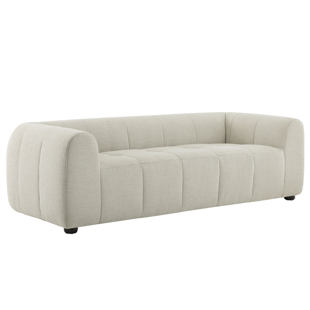 Liana Upholstered Fabric Sofa in Linen
