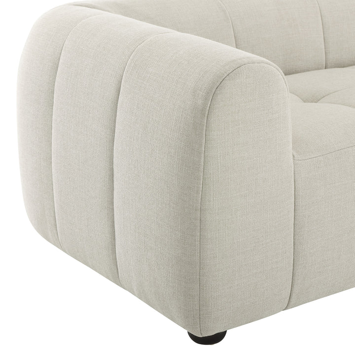 Liana Upholstered Fabric Sofa in Linen
