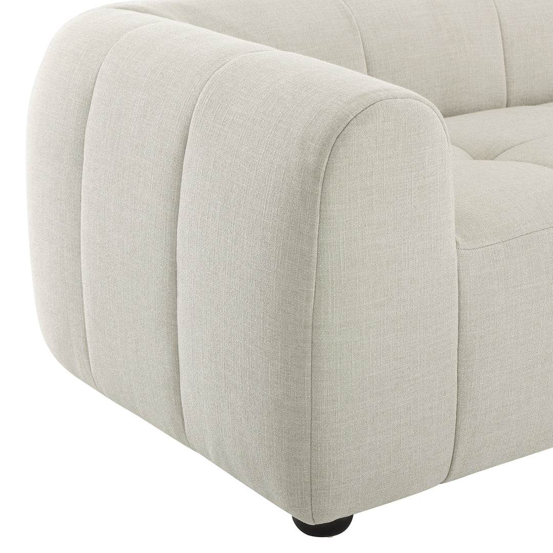Liana Upholstered Fabric Sofa in Linen
